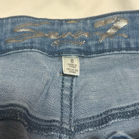 Seven7 Blue Straight Leg Jeans Classic Denim - Picture 3 of 4